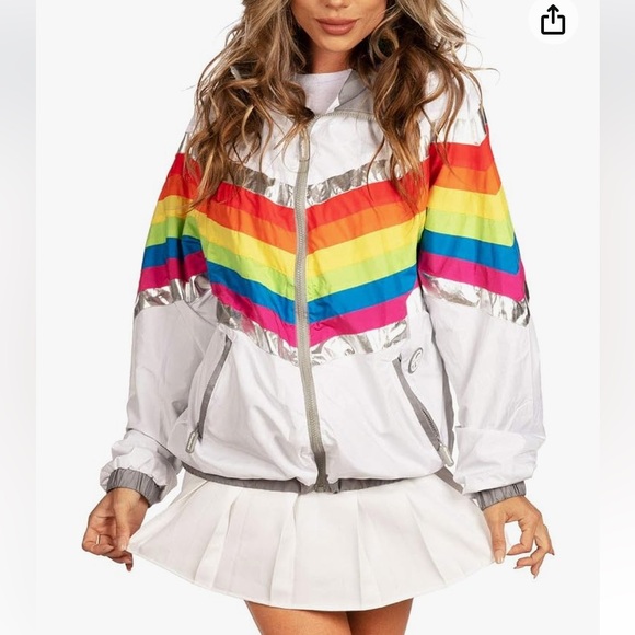 Unisex Tipsy Elves Pro Windbreaker Jacket L NWT - Picture 16 of 16